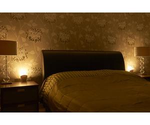 Auraglow Plugin Gu10 Spotlight Uplighter Light With Warm White Lamp