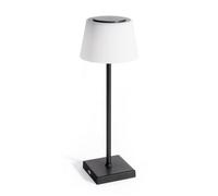 Auraglow Rechargeable Led Table Lamp - Capri - Black & White