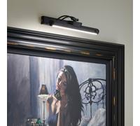 Auraglow Rechargeable Smart Sensor Picture Light - Wall Light, PIR Motion Sensor, 3000K Warm White - Dimmable - Battery Powered - Magnetic (Black, 1 Pack)