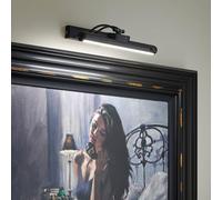 Auraglow Rechargeable Picture Light Black, PIR Motion Sensor, Dimmable