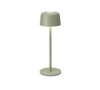 Auraglow Rechargeable Table Lamp - Portable Cordless Battery Powered Touch Lamp with 3 Brightness Levels, Dimmable LED for Bedroom, Desk, Living Room, Hallway, Lounge, Garden & Patio (Green, 1 Pack)
