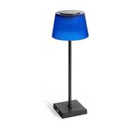 Auraglow Rechargeable Table Lamps Black Blue, Cordless LED, 2 Pack