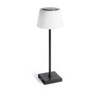 Auraglow Rechargeable Table Lamps Black White, Cordless LED, 2 Pack