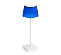 Auraglow Rechargeable Table Lamps White Blue, Cordless LED, 2 Pack