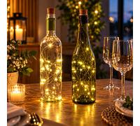 Auraglow Rechargeable Usb Led Bottle Cork Fairy String Lights