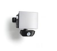 Auraglow Security Light with Motion Sensor 20W Black, LED Floodlight | 1650 lumen PIR flood lamp, 8m detection, IP44 weatherproof, 4000K, adjustable, for garden, driveway and courtyard