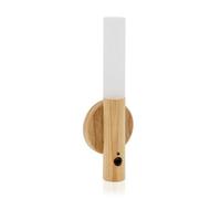 Auraglow Smart Led Sensor Wall Light With Magnetic Base - Pine Wood