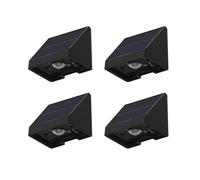 Auraglow Solar Fence Lights 8 Pack, Outdoor Garden Post Downlights