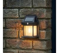 Auraglow Solar Motion Sensor Filament Led Wall Lights - Two Pack