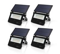 Auraglow Solar Security Flood Lights with PIR Motion Sensor, 4 Pack