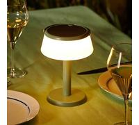 Auraglow Solar Table Lamp & Hanging Lantern - 2-in-1 Rechargeable Light for Garden, Camping or Indoors - USB & Solar Powered, Portable Cordless Lamp, Waterproof Outdoor Lighting (1 Pack)