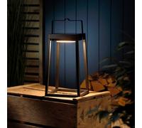 Auraglow Solar & USB Rechargeable Outdoor Lantern, Cordless Table Lamp, 750lm Light