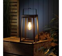 Auraglow Solar & Usb Outdoor Rechargeable Led Lantern - Vintage