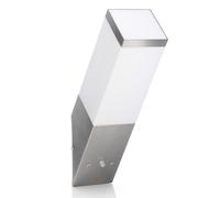 Auraglow Stainless Steel Dusk Till Dawn Sensor Wall Light - Cheshunt - Fitting Only
