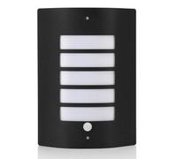 Auraglow Stainless Steel Pir Motion Sensor Outdoor Security Wall Light - Dorton - Black - Fitting Only