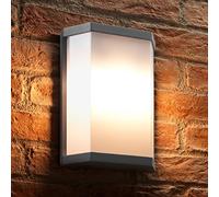 Auraglow Ultra Modern 10w LED Twin Lamp Garden Outdoor LED Wall Light - Warm White