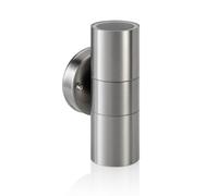 Auraglow Stainless Steel Indoor/Outdoor Double up & Down Wall Light - Fitting Only