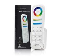 Auraglow Wireless 8-Zone Programmable 2.4GHz Radio Frequency RF Remote Control RGB Colour, Brightness and Temperature Control