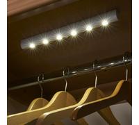 Auraglow Wireless Pir Motion Sensor 6 Led Strip Light - Cool White