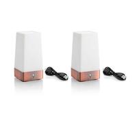 Auraglow Wireless Pir Motion Sensor Hallway Night Light-Square-2 Pack-Rechargeable