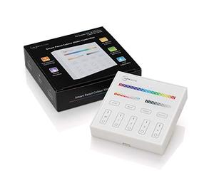Auraglow Wireless Wall Light Switch, Four Zone RF Remote, Touch Glass