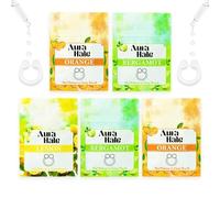 AuraHale Citrus Pack - Essential Oil Infused Nasal Diffuser Rings for Steady Energy, Clear Thinking & Balanced Mood | Wearable Aromatherapy | Medical-Grade Silicone | Organic