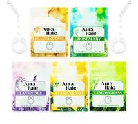 AuraHale Harmony Pack - Essential Oil Infused Nasal Diffuser Rings for Instant Calm, Mental Clarity & Gentle Uplift | Wearable Aromatherapy | Medical-Grade Silicone | Organic