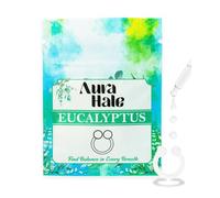 AuraHale Nasal Diffuser Ring - Eucalyptus Scent for Clear Breathing, Calm Mind & Emotional Ease | Wearable Aromatherapy | Medical-Grade Silicone | Organic Essential Oil Infused
