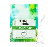 AuraHale Nasal Diffuser Ring - Rosemary Scent for Deep Calm, Clear Thinking & Stress Relief | Wearable Aromatherapy | Medical-Grade Silicone | Organic Essential Oil Infused