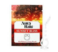 AuraHale Nasal Diffuser Ring - Sunset Bliss Scent for Deep Relaxation, Clear Focus & Balanced Spirit | Wearable Aromatherapy | Medical-Grade Silicone | Organic Essential Oil Infused