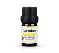 AuraHale Organic Lemon Essential Oil - 100% Pure & Undiluted | Therapeutic Grade Citrus Limon Peel for Aromatherapy & Diffusers | Bottled in The UK