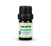 AuraHale Organic Lemongrass Essential Oil - 100% Pure & Undiluted | Therapeutic Grade Cymbopogon Citratus for Aromatherapy & Diffusers | Bottled in The UK