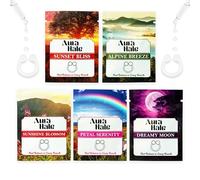 AuraHale Signature Pack - Essential Oil Infused Nasal Diffuser Rings for Deep Relaxation, Steady Energy & Open Airways | Wearable Aromatherapy | Medical-Grade Silicone | Organic