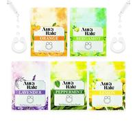 AuraHale Starter Pack - Essential Oil Infused Nasal Diffuser Rings for Inner Strength, Peaceful Mind & Restful Sleep | Wearable Aromatherapy | Medical-Grade Silicone | Organic