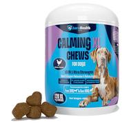 Aurahealth Calming 120XL up to 4-month supply Chews for Medium to Giant Dogs: 15-in-1 XtraStrength to Reduce Stress, Fear, Separation, Barking, Hyperactivity, Aggression & Travel - Chicken Flavour.