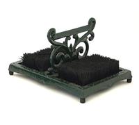 AuraHome® Cast Iron Classic Boot scraper Boot Scraper with Brushes Outdoors, Welly Boot Remover & Cleaner, Shoe Racks Jack Storage Cabinet, Wellington boot stand, Brush for Muddy Boots Cleaner