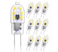 Aurahome G4 LED Bulbs, 2W 12V G4 LED Bulbs Cool White 6500K, Replacement for Halogen Bulb G4 10W-20W, Bi Pin Capsule G4 Bulbs for Cooker Hood, Chandelier, No Flicker,Non-Dimmable, 10 Packs