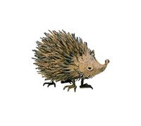 AuraHome Garden Haven Metal Hedgehog Spike Contemporary Sculpture Cute Novelty Garden Conservatory Ornament Brown 36cm Long x 23cm Height