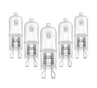 Aurahome Oven Bulbs 40W, G9 Halogen Oven Bulb 300℃ Heat Tolerant 2700K Warm White Dimmable 220V 240V Compatible with Neff/Bosch/AEG/Smeg/Zanussi Microwave Oven Cooker Bulb Wax Melt(5 Pack