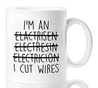 Aurahouse Funny Electrician Gifts for Men Women 11 Oz Coffee Mug-I'm An Electrician, Electrician Birthday Gifts, Christmas Gifts, Father's Day Gifts, Electrician Students Graduation Gifts Cup