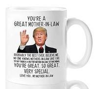 Aurahouse Funny Gifts for Mother-in-law, You're A Great Mother-in-law Coffee Mug 11 Oz, Mother-in-law Birthday Gifts from Daughter-in-law, Mother's Day Gifts for Mother-in-law Christmas Cup