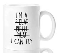 Aurahouse Funny Pilot Mug Gifts- I'm A Pilot I Can Fly Aviation Mug, Novelty Aircraft Pilot Coffee Mug Birthday Graduation Gag Gift for Pilot Airplane Lover Men, Airplane Mug Ceramic Cup 11oz