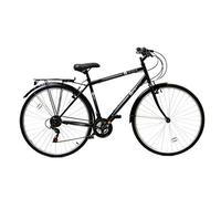 Aurai Trekker Unisex Heritage Bike 700c Wheel 18 Speed Black