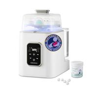 AURAKICH Baby Bottle Washer, Sterilizer & Dryer - All-in-One Pro Cleaning Machine with Fishbone Spray Arm, Self-Cleaning & AUTO Mode, Dual Water Inlet for Bottles, Breast Pump