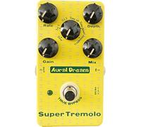 Aural Dream Super Tremolo digital Guitar Effects Pedal provides 6 modulation waveforms including Rate,Depth,Mix and Gain adjustment,True Bypass.