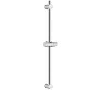 Auralum 70cm Shower Riser Rail - Height Adjustable & 360° Rotatable - Anti-Corrosion Premium Stainless Steel - Complete with Mounting Brackets - Chrome