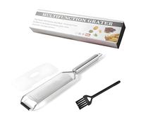 Auralura Gourmet Fine Grater, Hand Grater Sharp Wide Stainless Steel, Professional Zester Grater Fine for Hard Cheese, Citrus Fruits, Garlic, Chili, Gingers, with a Brush, No Dirty Hands