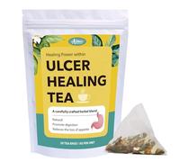 Auranic Ulcer Healing Tea 20 Pcs, Natural Stomach Remedy Solution Healthy Digestion, Warm Stomach Ease and Support Digestive, Regulate Gastritis, Stomachache, Various Discomfort Nourishing Herbal Tea