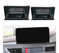 Auratrove 2 Din Car Radio Fascia, 9" 10" for android Stereo Panel Frame Trim Kit for Dashboard, Black ABS Plastic Fitment