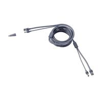 Auratrove 2-in-1 Ethernet Power Cable for for Starlink Mini, 16.4 ft Gigabit Data and 10A Charging Cord, Weatherproof Gray Wire for Outdoor Use
